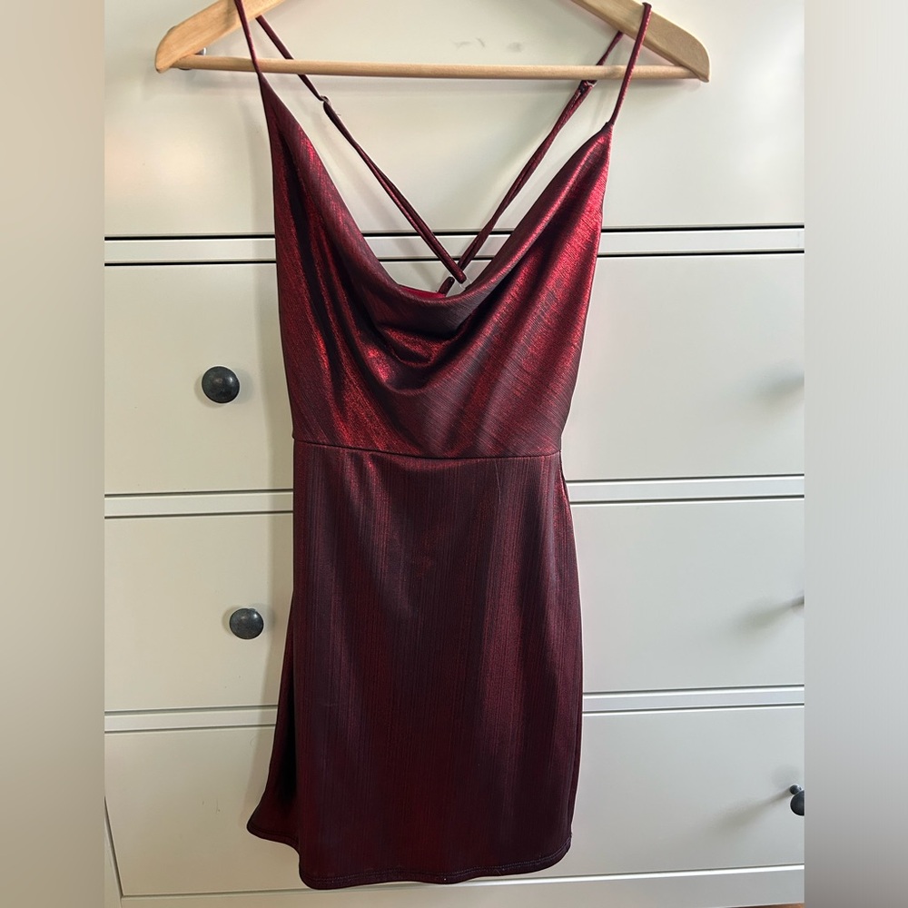 Red/black homecoming dress